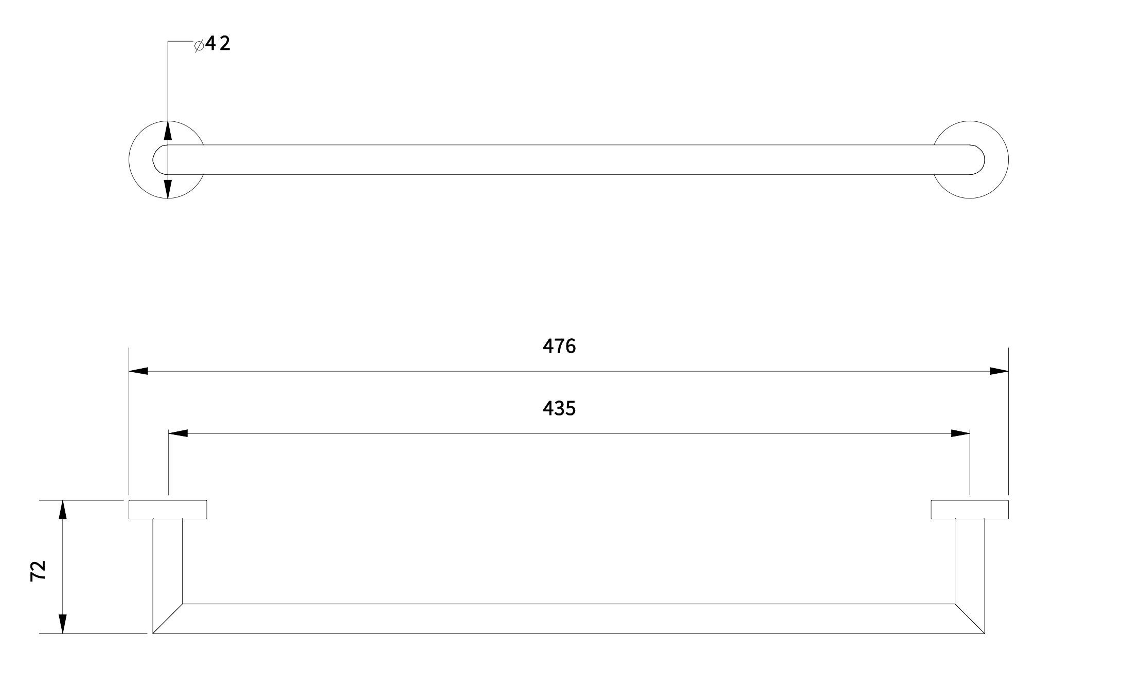 Латунный держатель для полотенец Varied Forms EXT905 ARCH-00030696 - Вид №2