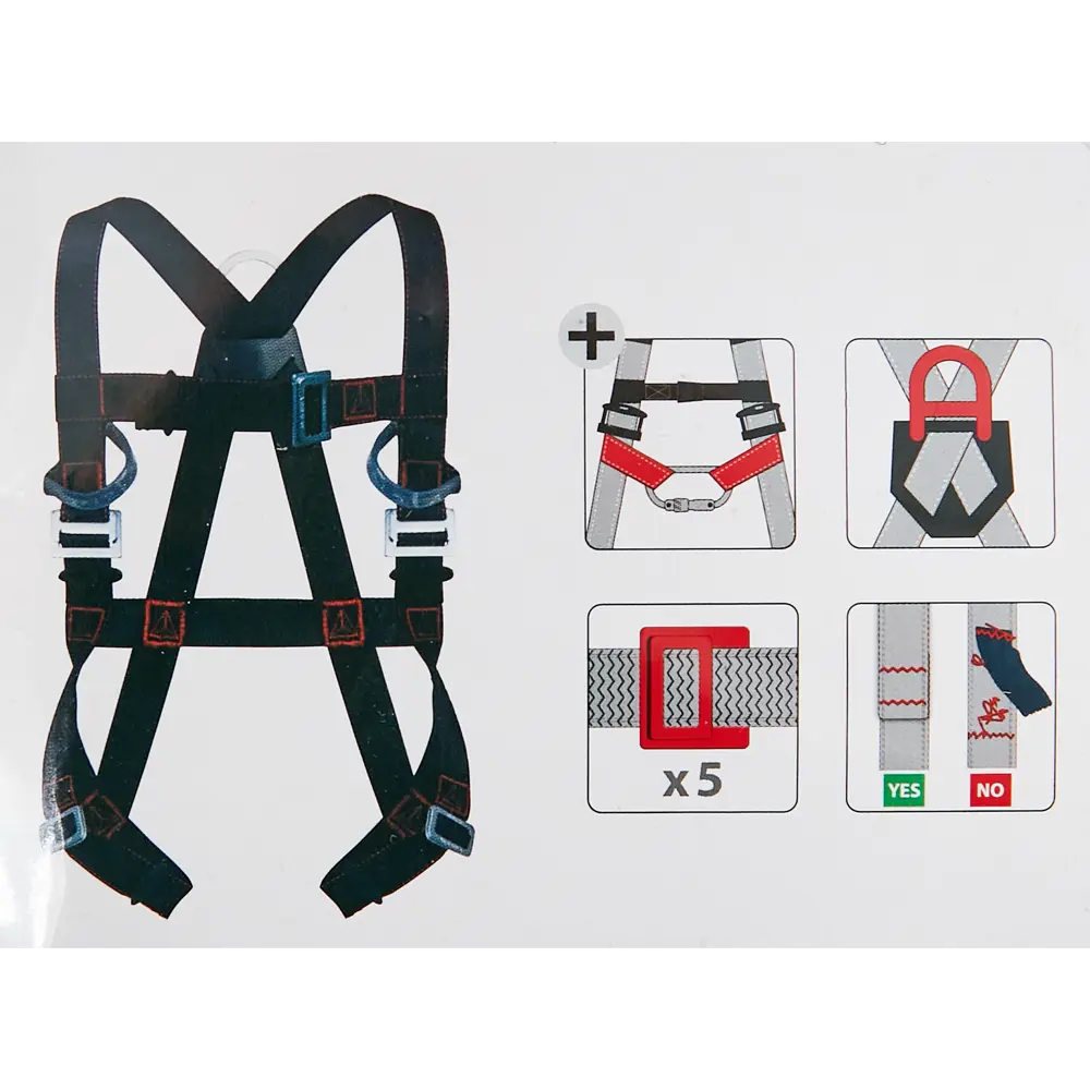 Привязь с 2 точками Delta Plus HAR22H размер S/M/L STLM-2197883 - Вид №10