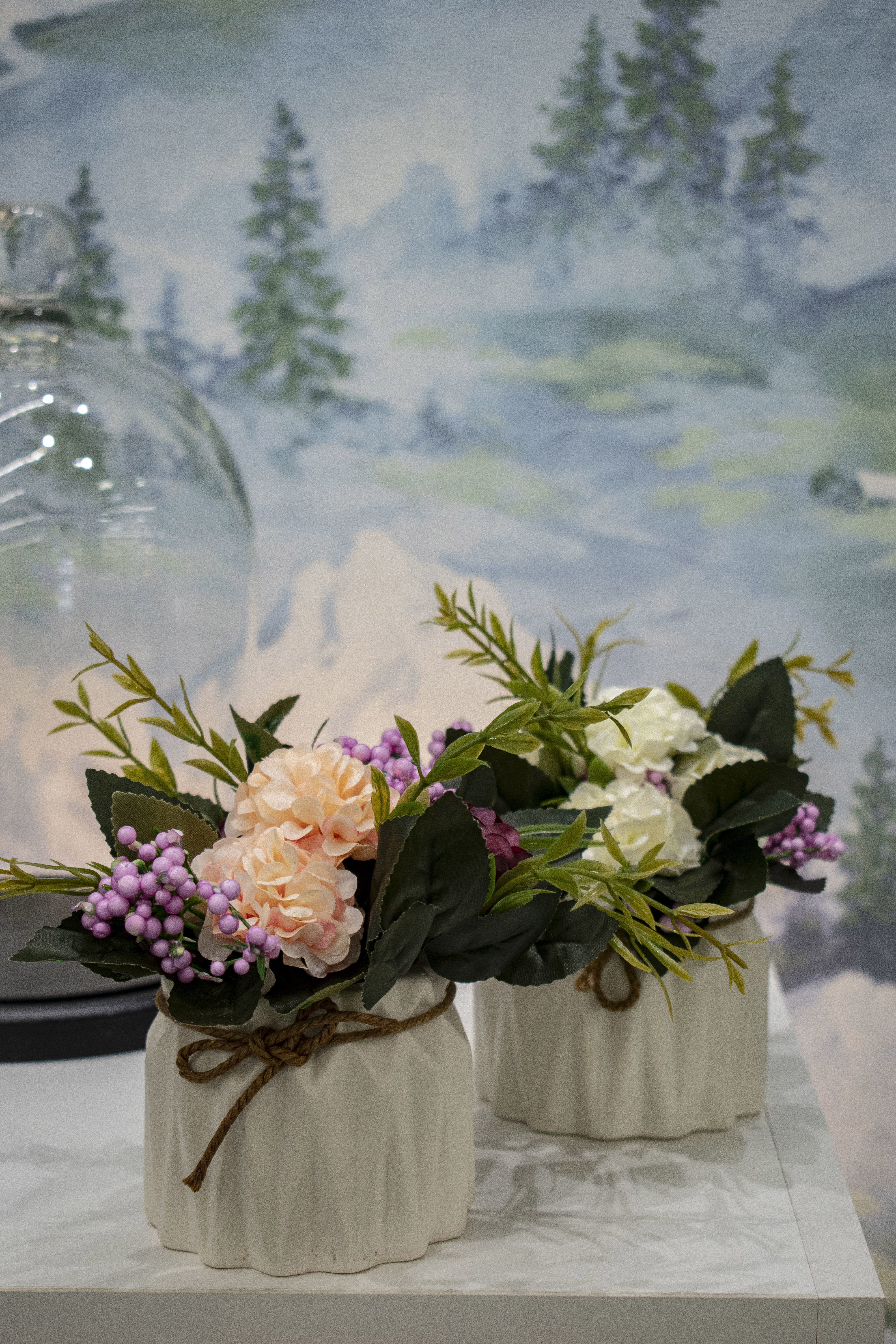 88249645 Искусственное растение в горшке нежность белый STLM-0077029 Santreyd  - Вид №2