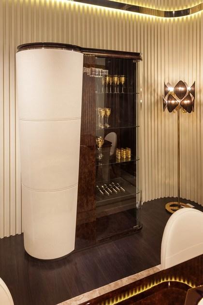 Turri Витрина из кожи со встроенной подсветкой Noir sun-id-1460714 - Вид №1