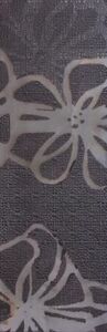 Onice 300x900 Wall Floral 1 Decor Anthracide Glossy