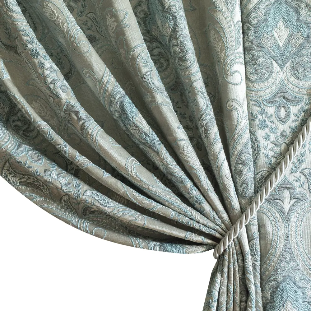 Штора на ленте Виченца 200x280 см цвет бирюзовый GARDEN STLM-2193495