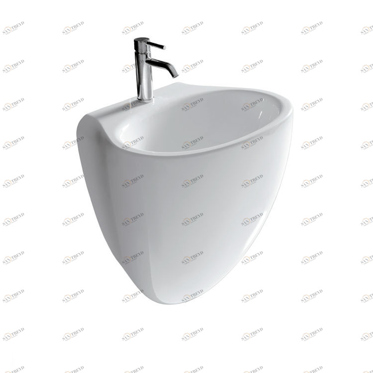 7100 Подвесная раковина настенная овальная Galassia Ergo белая