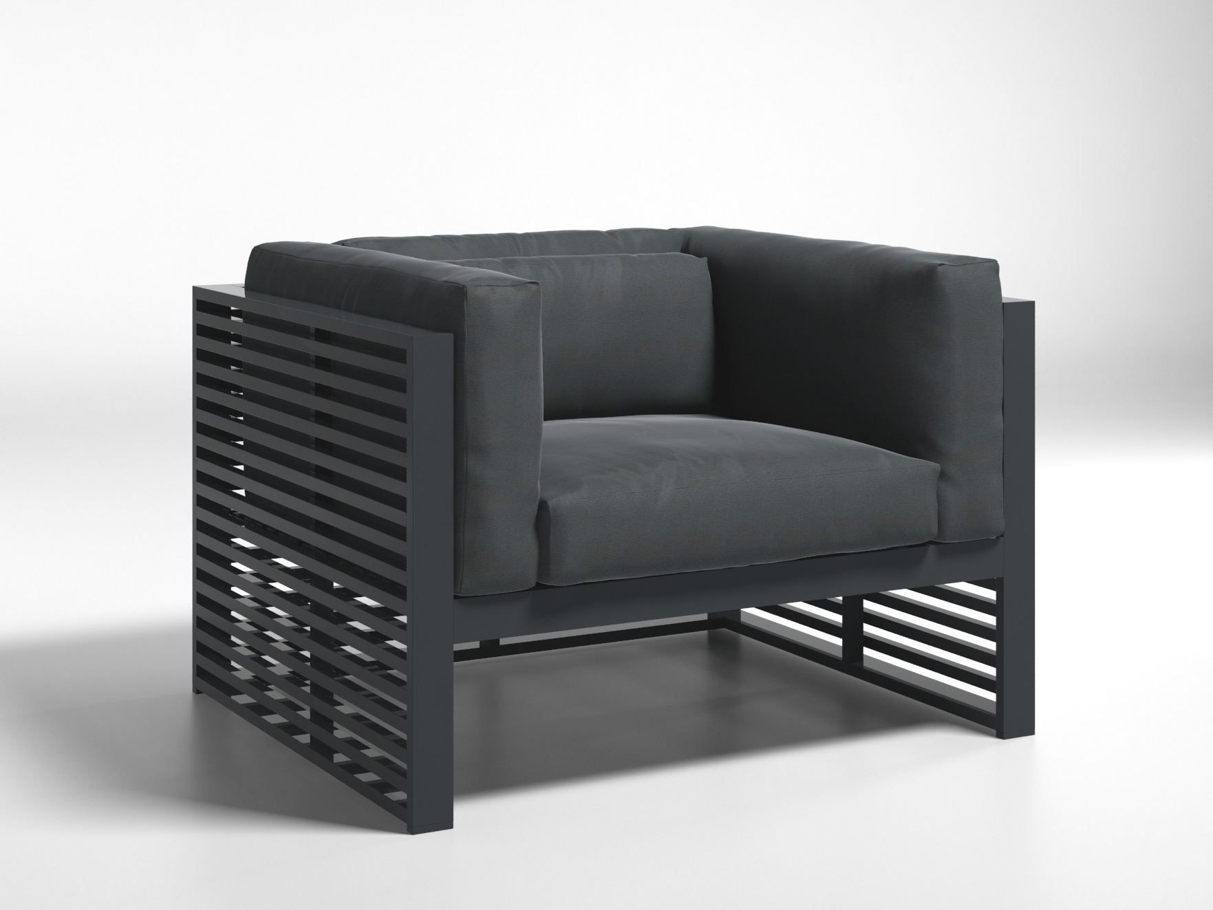 Тканевое садовое кресло с подлокотниками GANDIABLASCO DNA ARCH-00043910 - Вид №7