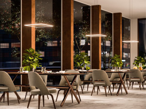 Стальной и стеклянный светодиодный подвесной светильник