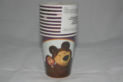 0504.047 Стаканы 200 мл 10 шт. Маша и Медведь Santreyd 