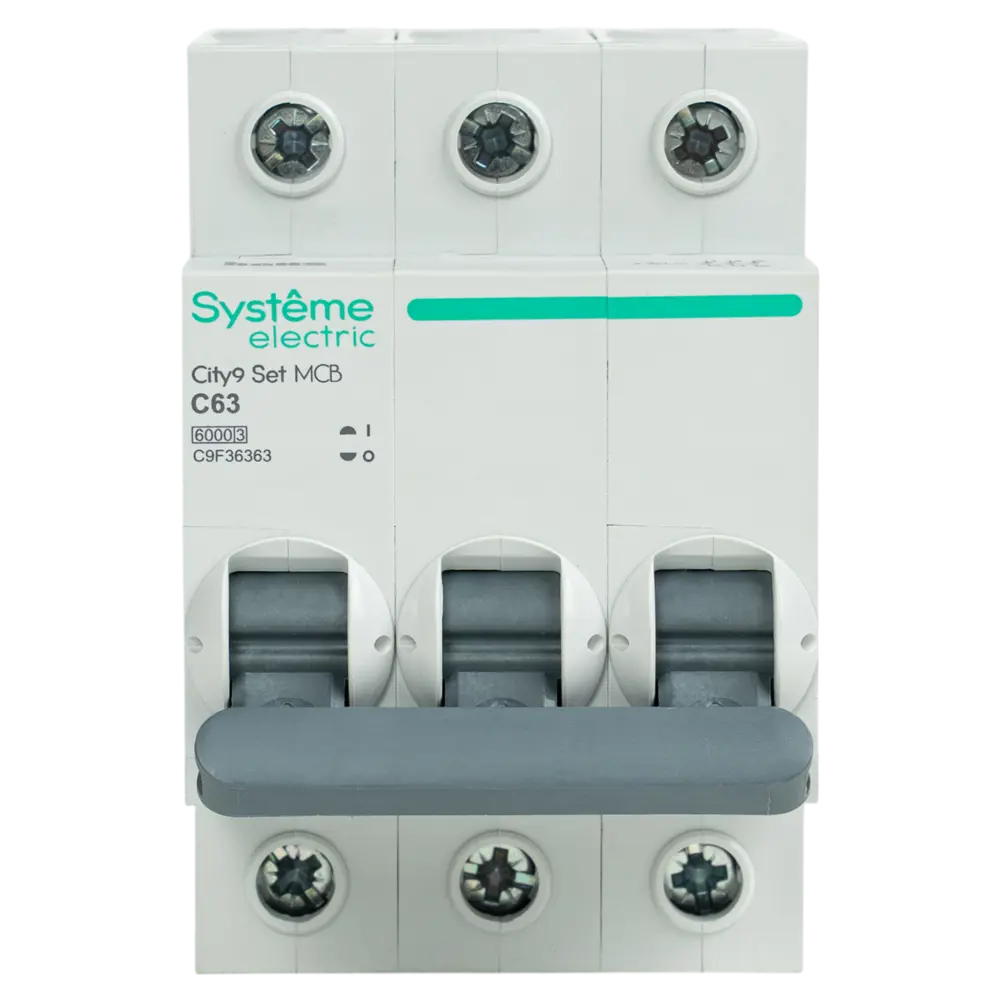 Автоматический выключатель Systeme Electric City9 3P 50A для надежной защиты сети 89412738 STLM-1569391 - Вид №1