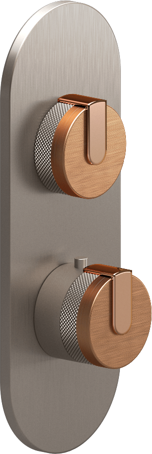 E-8026-R1BRGE0-L1RG-SN-T Планка M-Series с 2 ручками - Внешняя часть GRAFF MOD+