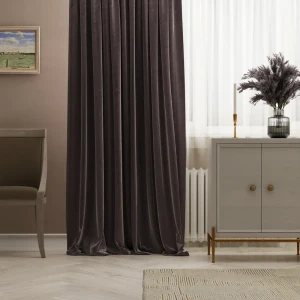 Штора на ленте Inspire Lerata 160x280 см цвет фиолетовый 83562036 STLM-2178156