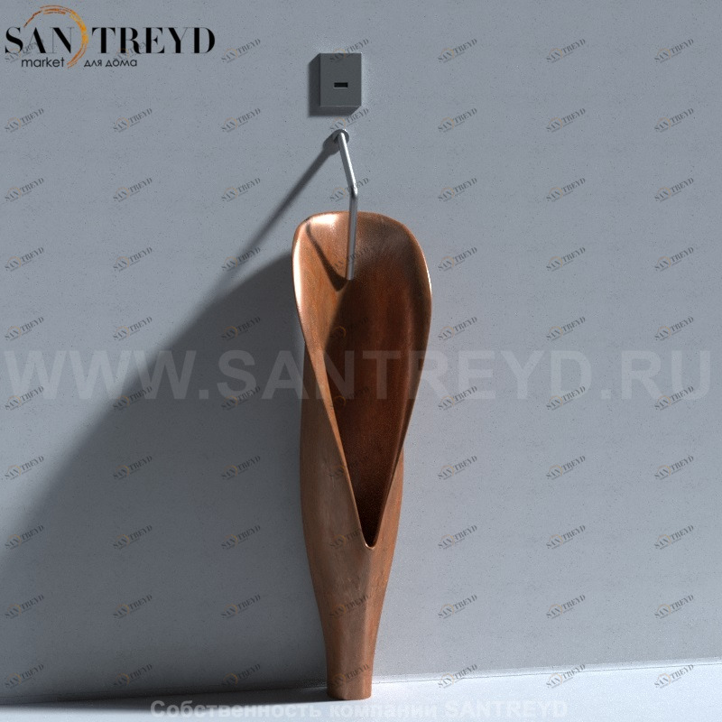 473083 Настенный писсуар, уринал с мушкой Kerasan Artwork