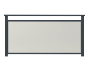 Перила из алюминия и стекла