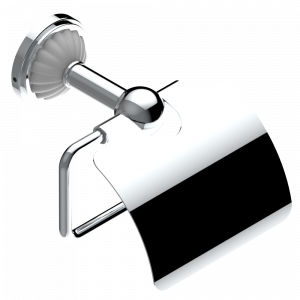 U1D-538AC Бумагодержатель с крышкой настенный Thg-paris Mandarine со светлым хрусталём Хром