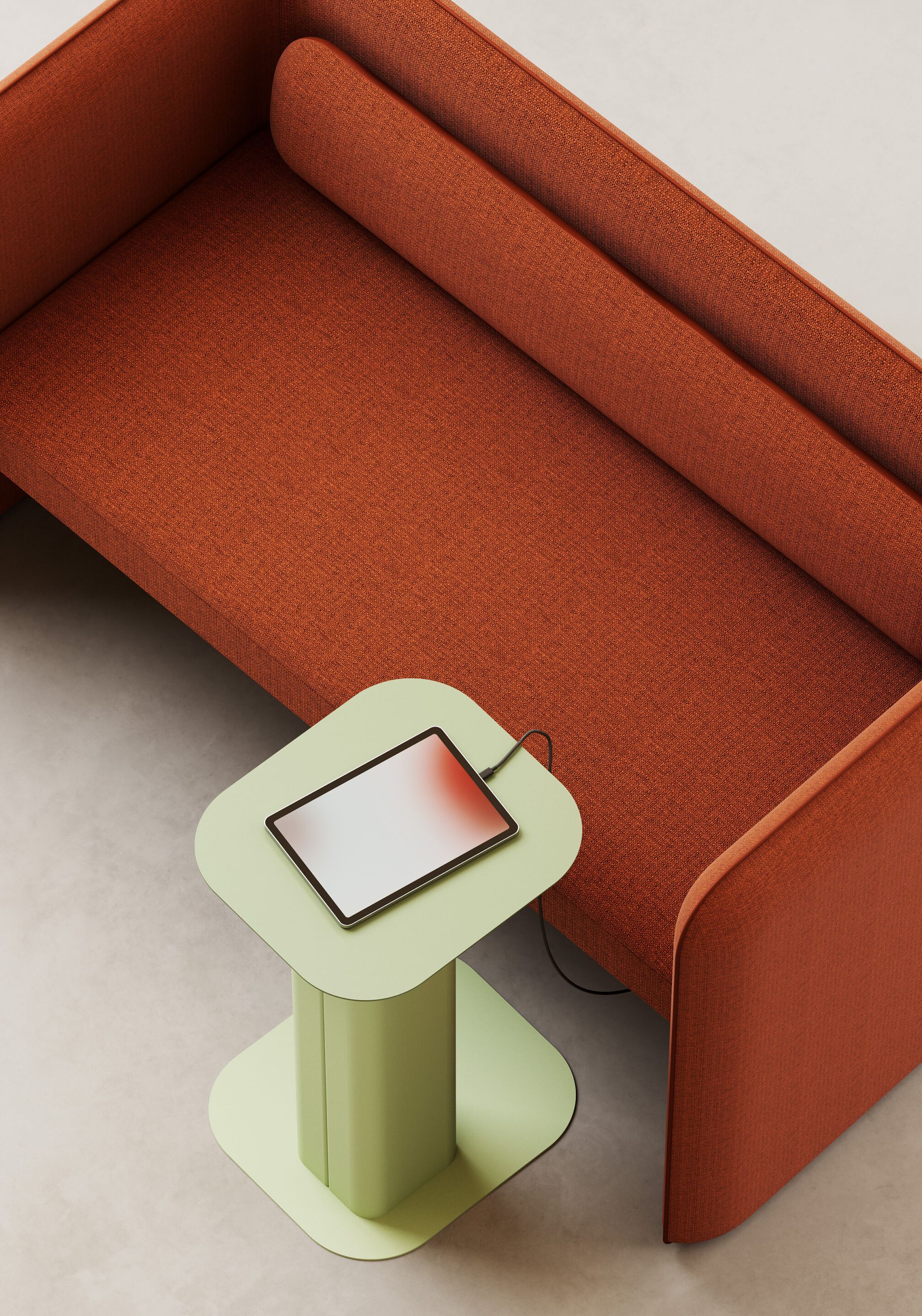 Тканевое кресло с подлокотниками IBEBI Kumo ARCH-00124247 - Вид №1