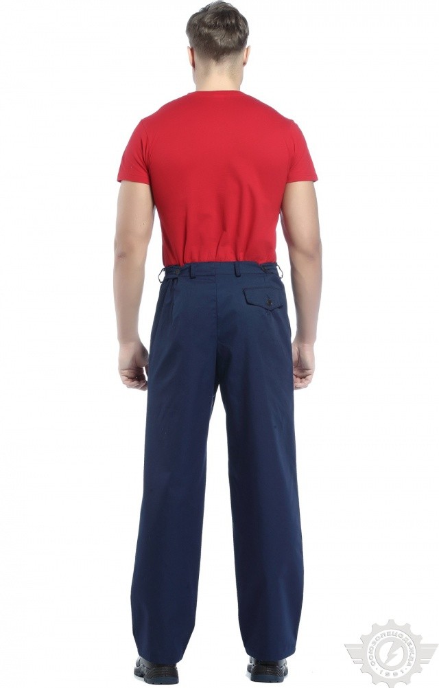 65563 Брюки "Гарант" синие  Летняя спецодежда  размер 40-42/158-164  - Вид №3
