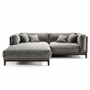 Диван Case угловой серый шенилл THE IDEA ДИЗАЙНЕРСКИЕ 210529 Серый