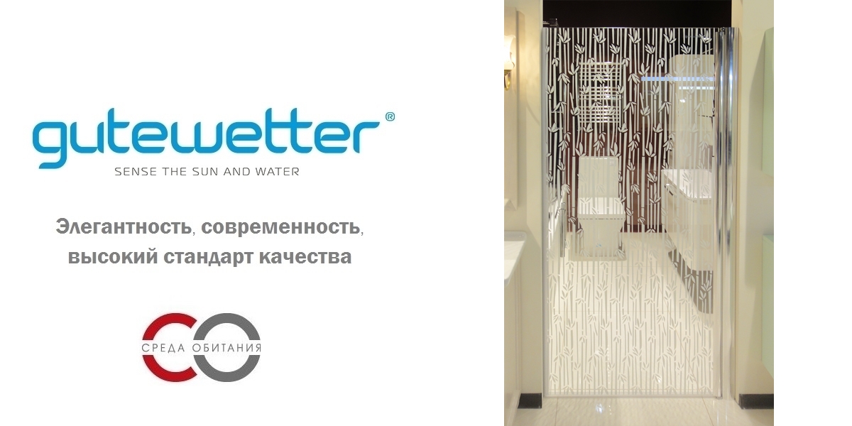 Душевая дверь в нишу 65x190 GK-601 GUTEWETTER LUX DOOR 65X190GK601 - Вид №1