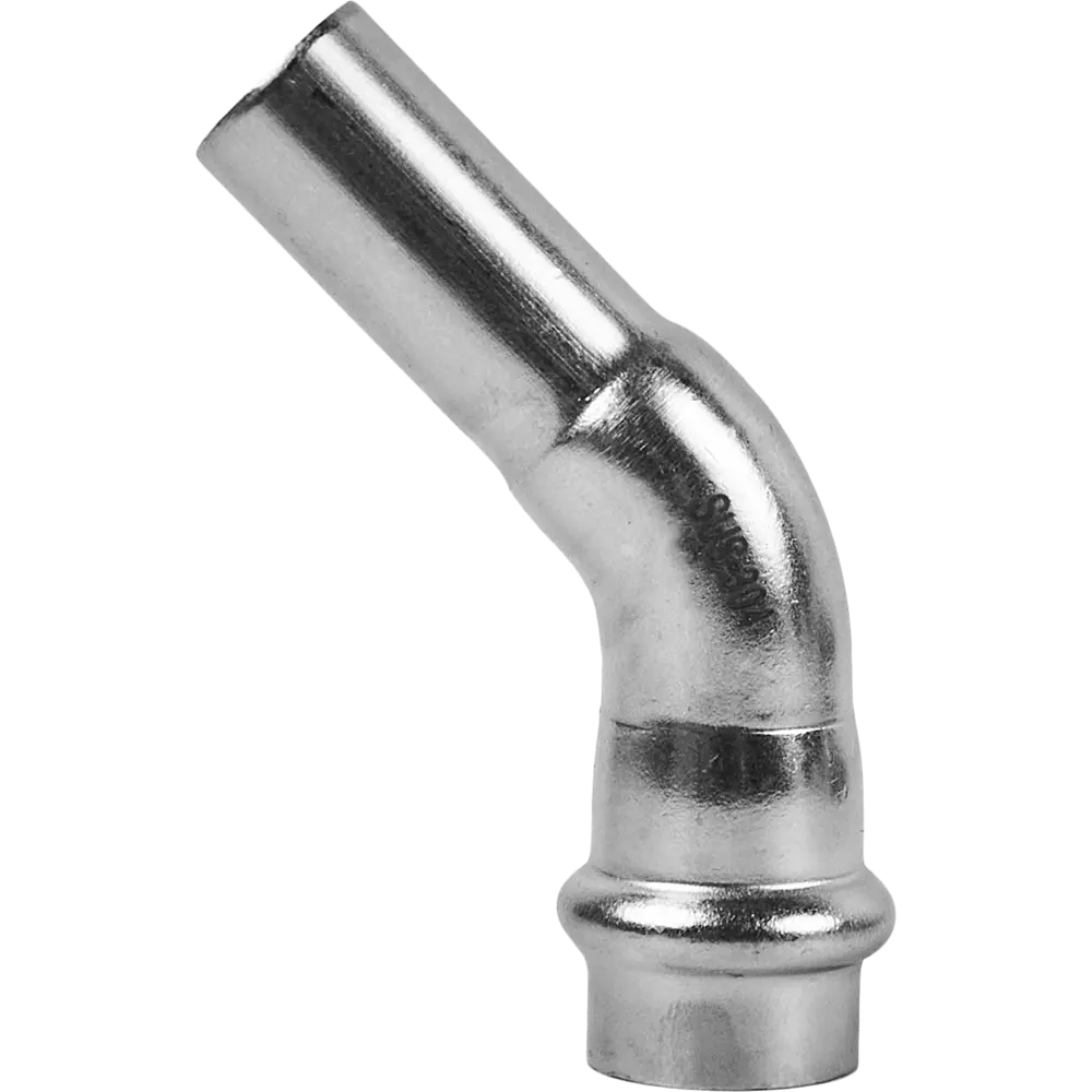 Угол однораструбный Rommer 15 мм 45 градусов ВПр-НПр нержавеющая сталь STLM-2005955 - Вид №2