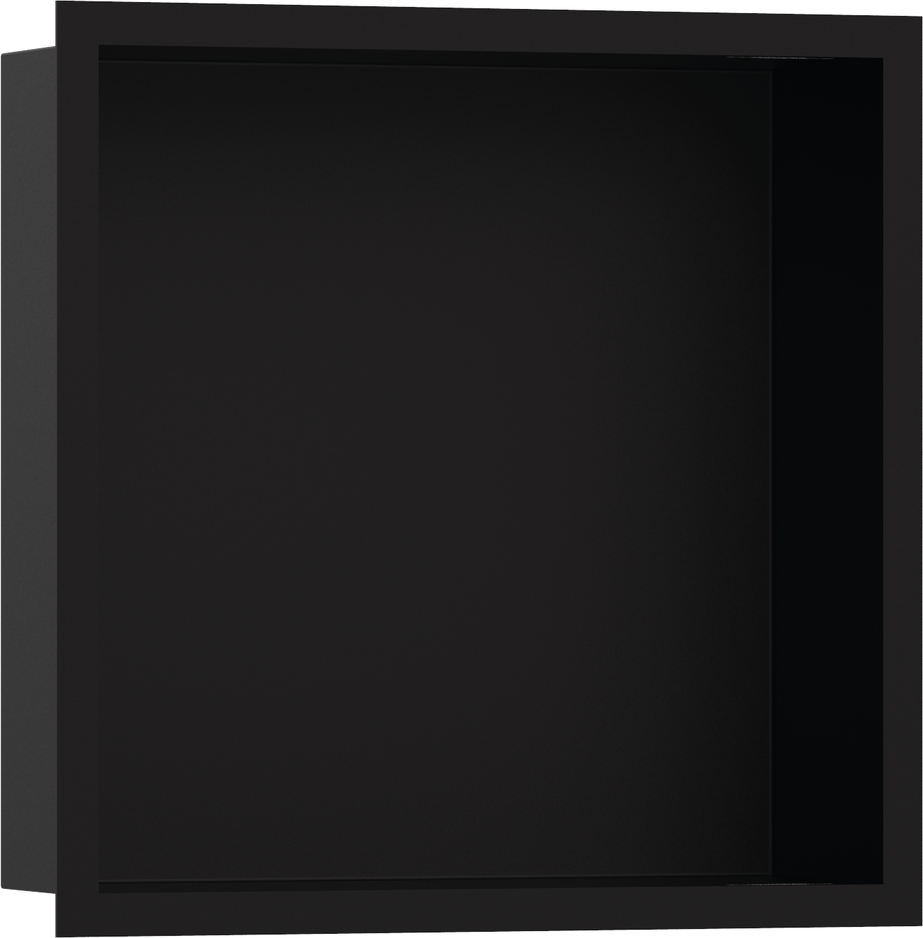 56098670 XtraStoris Individual Wall ниша Matt Black с дизайнерской рамкой 300/300/100 Hansgrohe 
