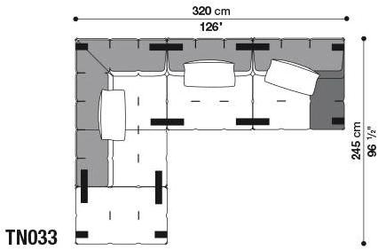 B&B Italia Модульный угловой диван из ткани Tufty-too sun-id-1506777 - Вид №17