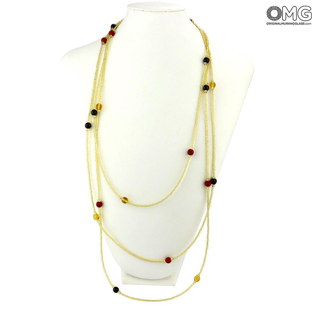 4759 ORIGINALMURANOGLASS Ожерелье с венецианскими бусинами Zattere 250 см  - Вид №1