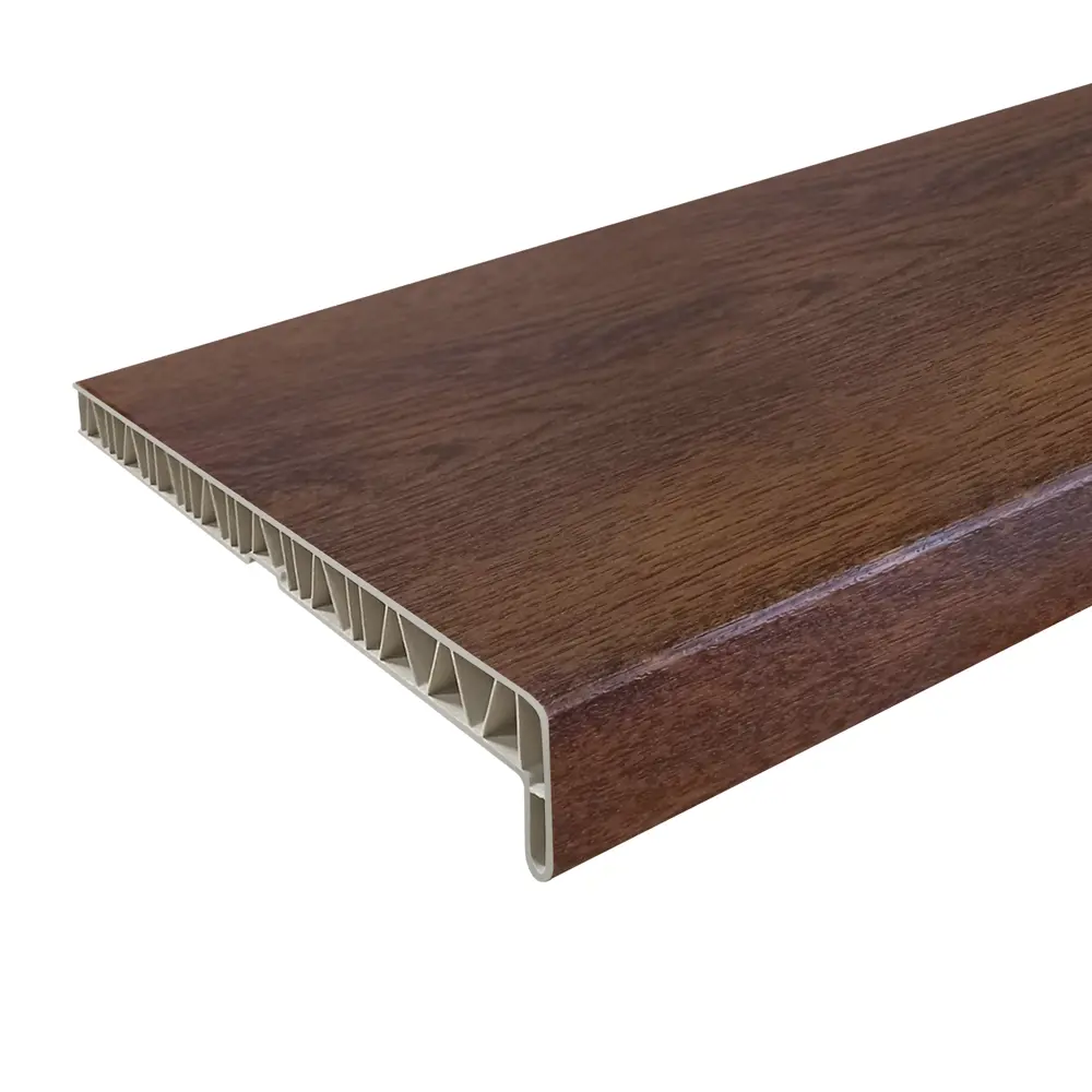 Подоконник ПВХ 2000x400 мм цвет орех FINEBER STLM-2142156