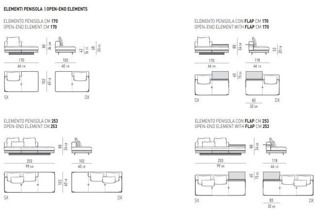 Minotti Секционный кожаный диван Connery sun-id-1360756 - Вид №20