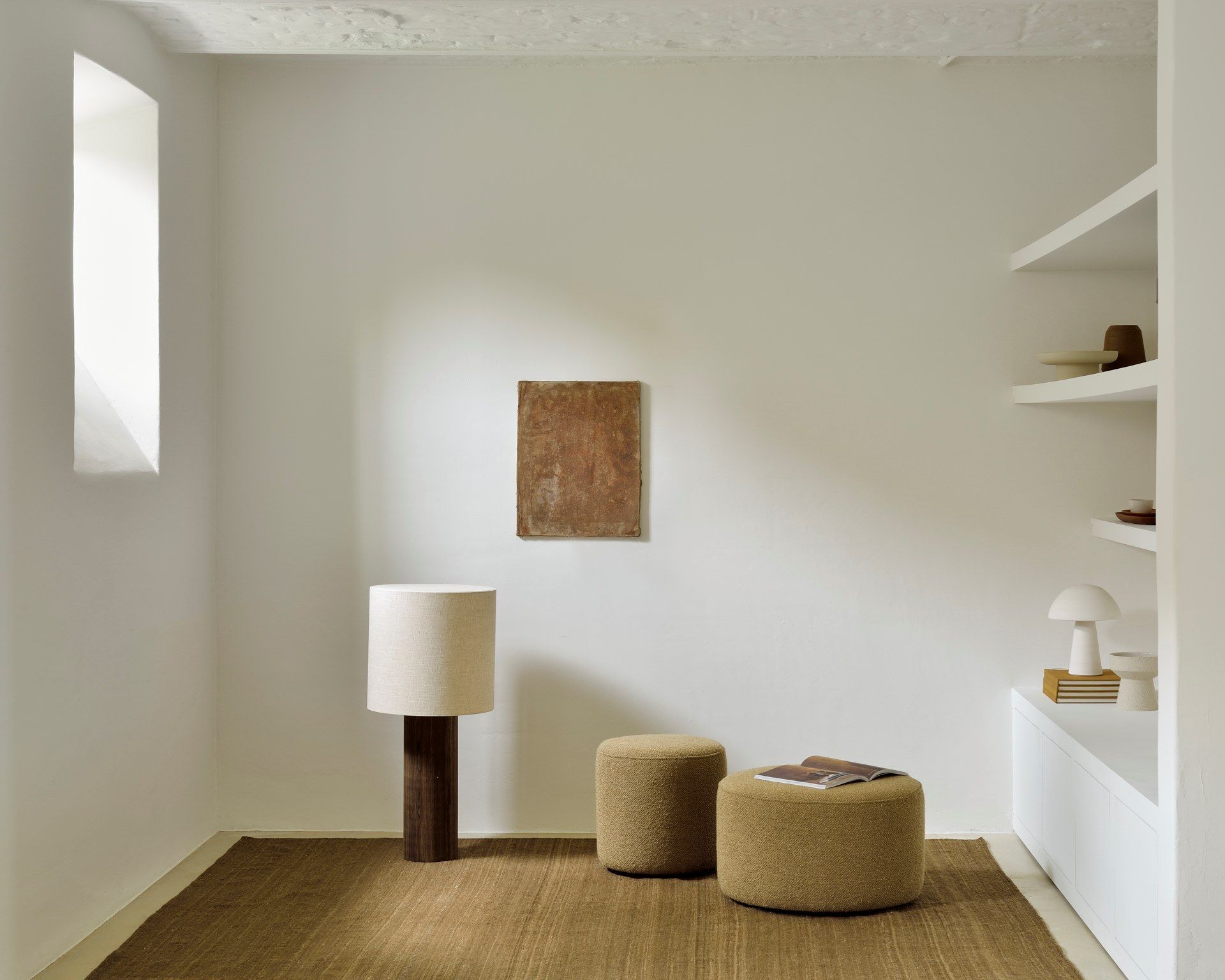 Круглый пуф из ткани Ethnicraft Курган ARCH-00094044 - Вид №14