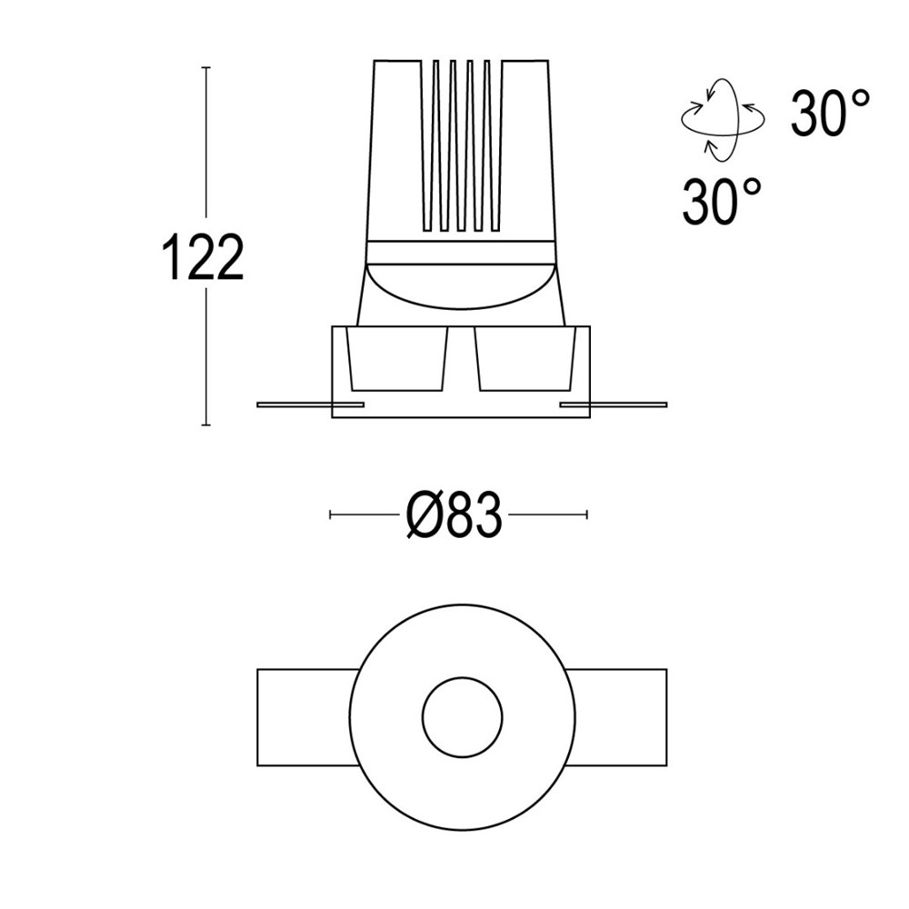 Comfort Evo Adjustable RD Trimless Ghidini Comfort Evo RD .01 Белый (Матовый)  - Вид №1