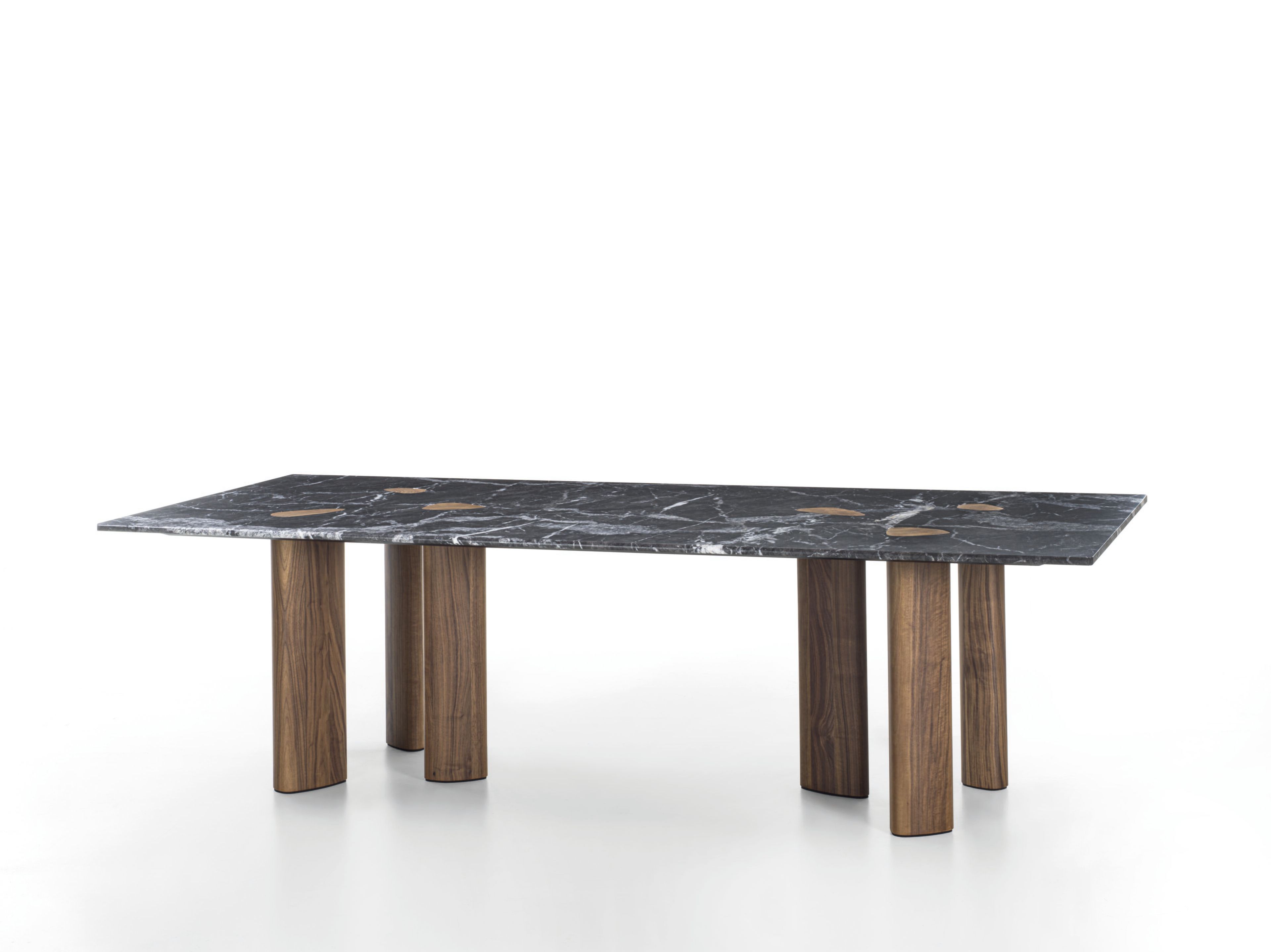 Прямоугольный обеденный стол из мрамора и грецкого ореха Porada двадцать четыре ARCH-00148826 - Вид №3