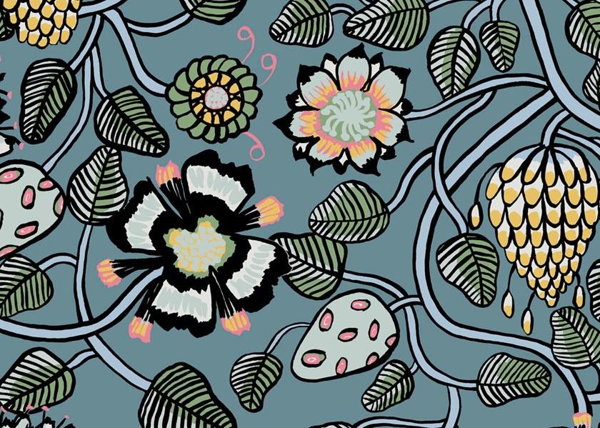 Jannelli&Volpi Флизелиновые обои с цветочными мотивами Marimekko vol. 5 sun-id-1352025 - Вид №1