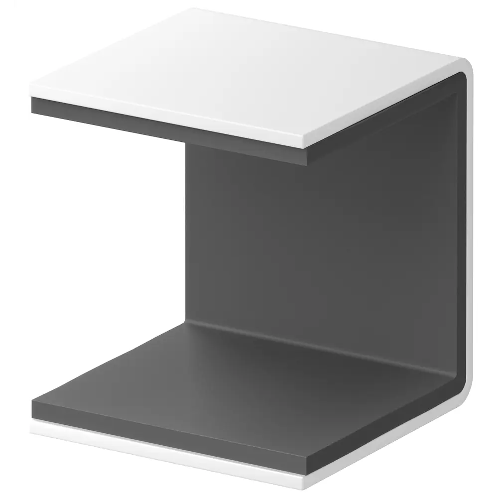 Скоба крепёжная для стеллажа Spaceo KUB 35 мм металл цвет белый STLM-2183089