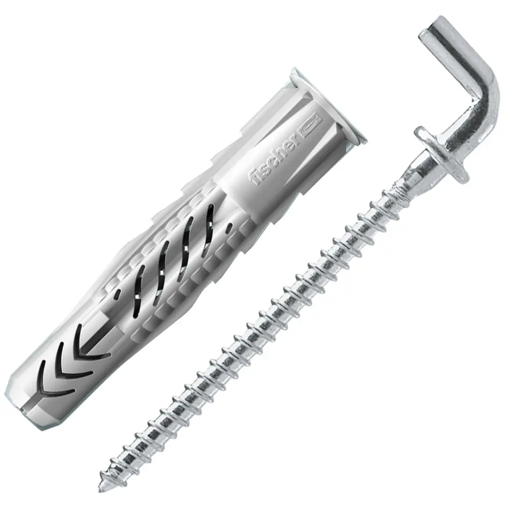Дюбель-крюк-костыль Fischer UX WH, 6x35 мм, нейлон, 25 шт. 82160557 STLM-2029605 