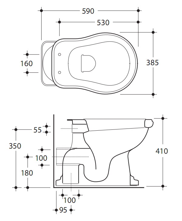 ML.BLL-25.112.BI/ML.BLL-25.128.BI/ML.MEC-29.041.CR/ML.MEC-29.128.CR Компакт унитаз с бачком Белый Migliore  Италия  - Вид №9