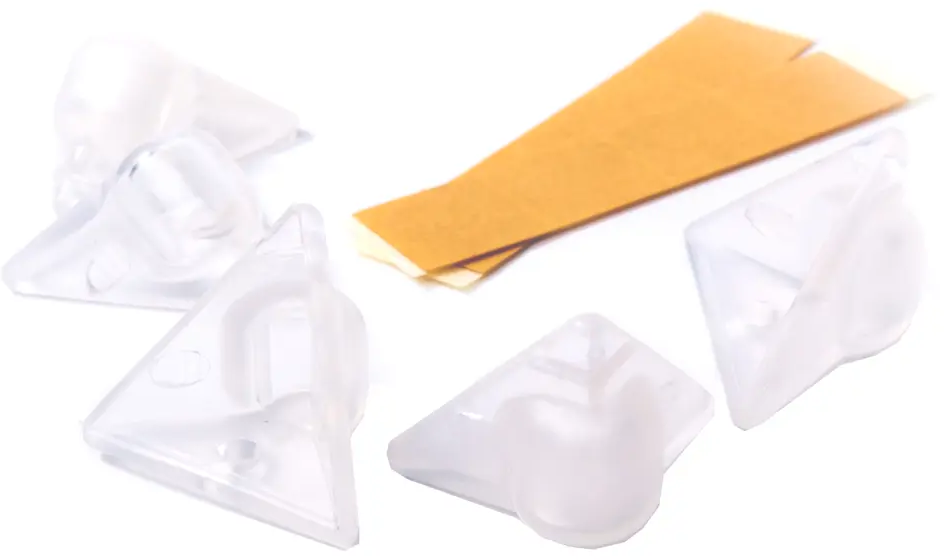 100% BABY SAFETY Защитные накладки на углы стола - прозрачные силиконовые 5 шт 85638415