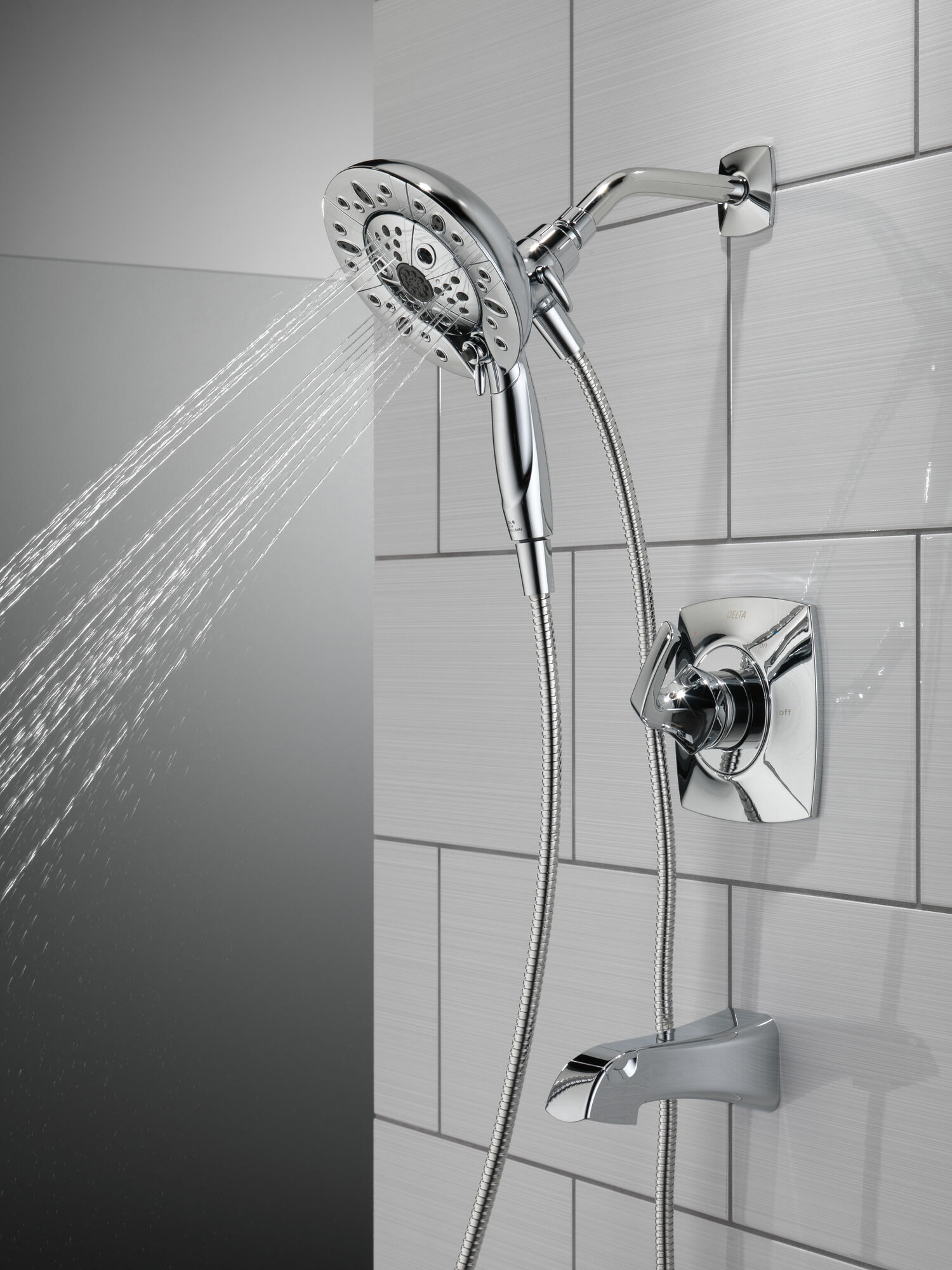 144789-I Монитор (R) для ванны и душа серии 14 с душем In2ition (R) - два в одном Delta Faucet Vesna Хром  - Вид №15