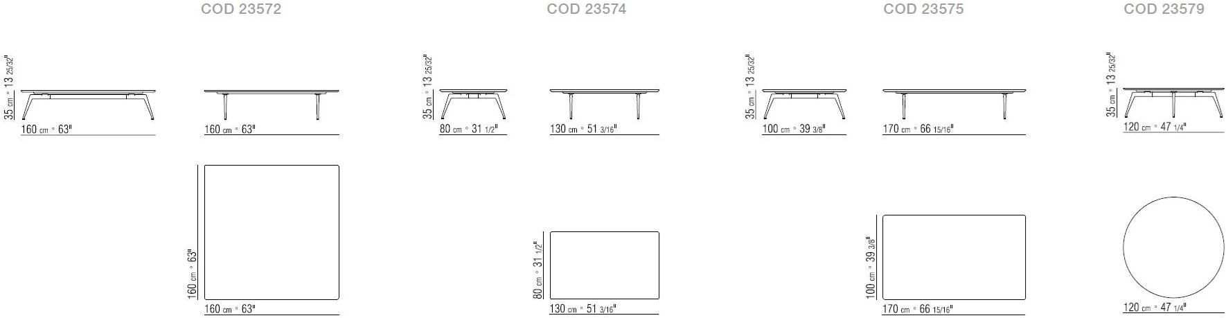 Flexform Прямоугольный мраморный журнальный столик Este sun-id-1439268 - Вид №2