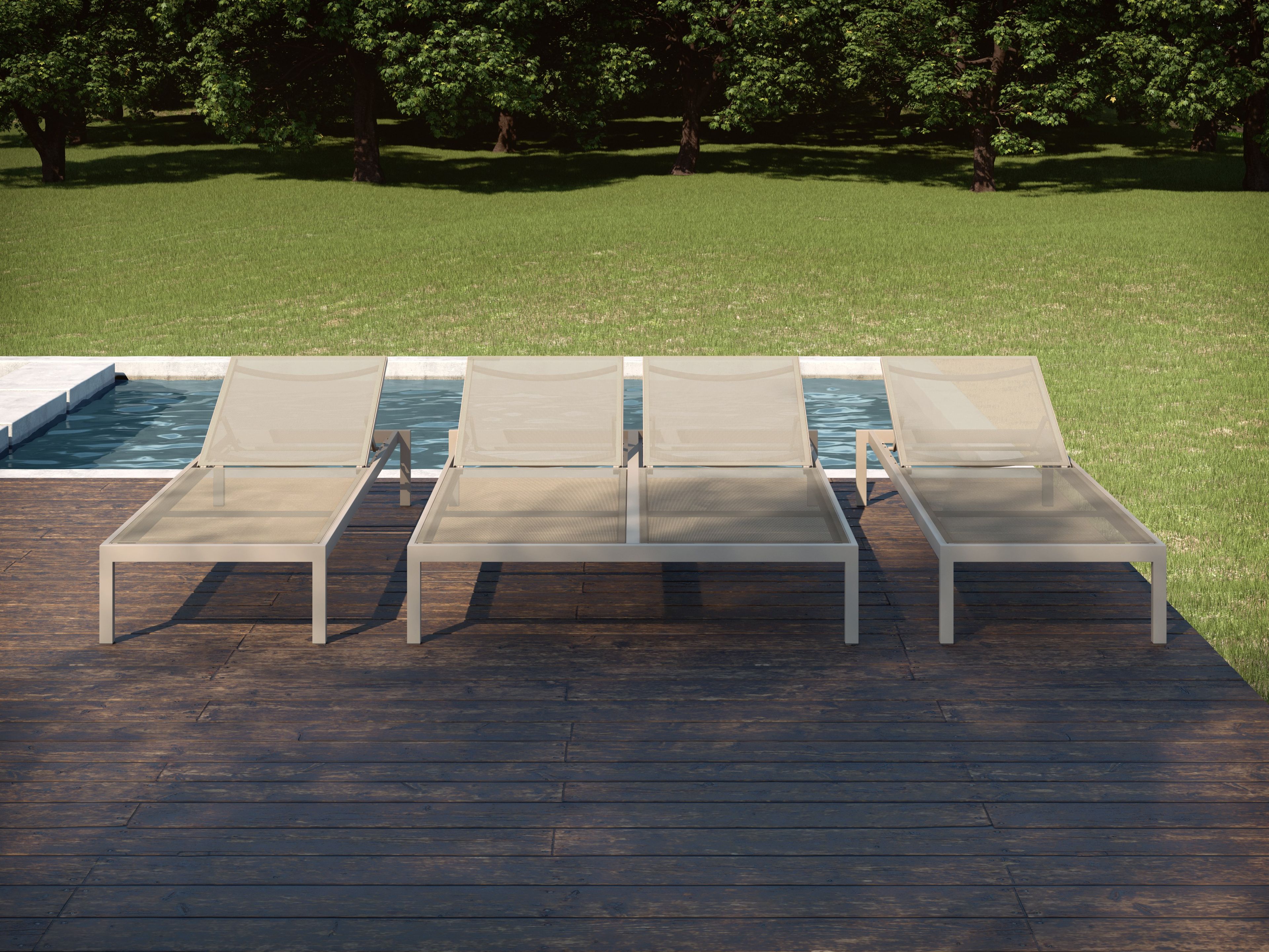 Лежак из алюминия и ткани Bivaq клуб ARCH-00150850 - Вид №2