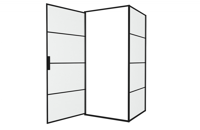 Душевое ограждение BLACKLINE BS090.2115B bravat  - Вид №3