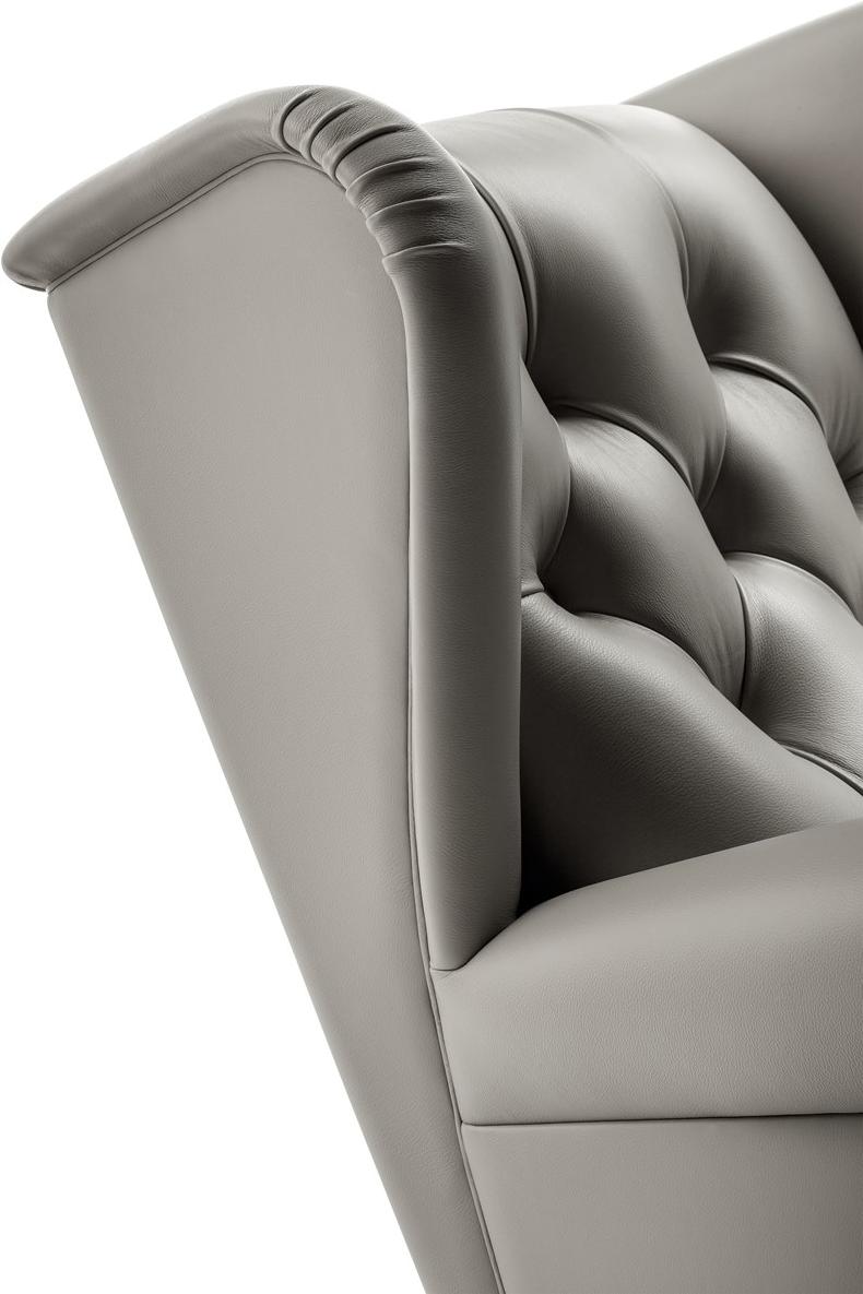 Poltrona Frau Стеганое кожаное кресло с подлокотниками La collezione - divani e poltrone sun-id-1475501 - Вид №9