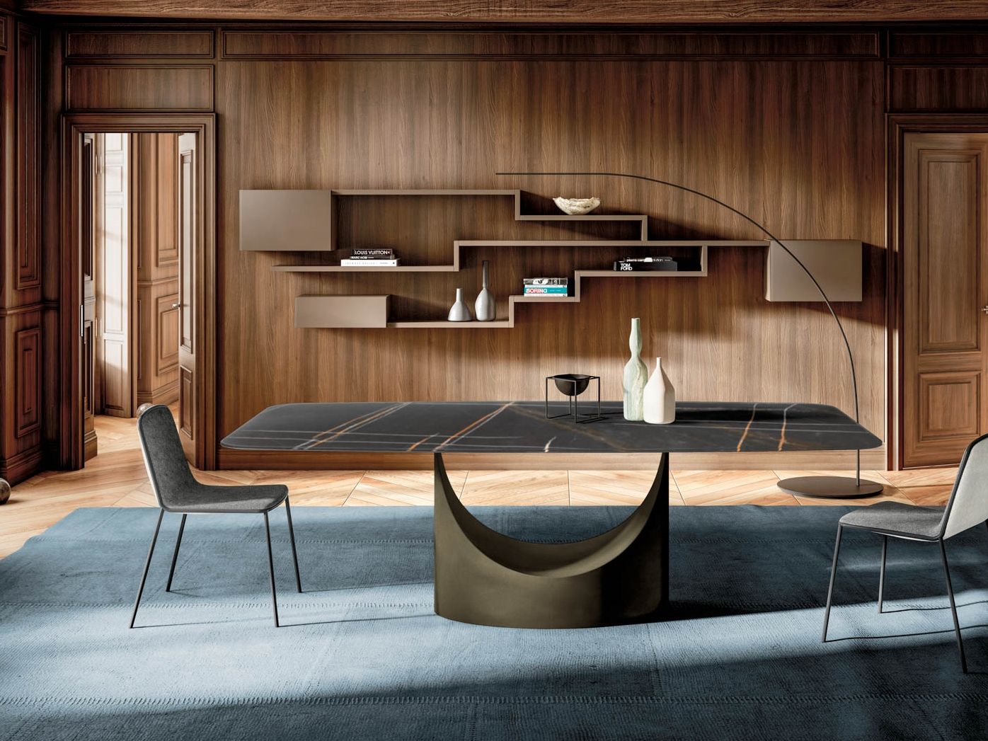 Стеклянный стол Lago U TABLE - 2495X ARCH-00043965