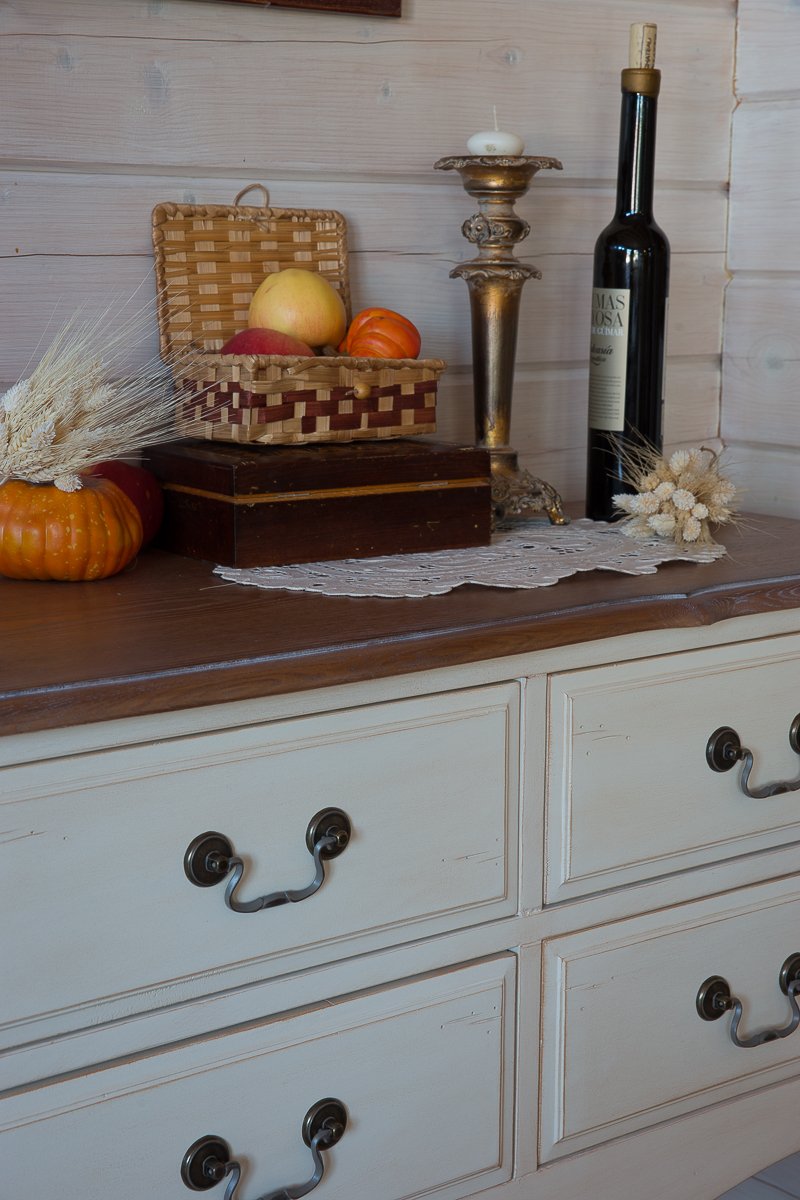 Консоль белая с 6 ящиками Mobilier de Maison ДОМАШНЯЯ ОБСТАНОВКА MOBILIER DE MAISON, ПОД СТАРИНУ 017242 Белый Santreyd  - Вид №6