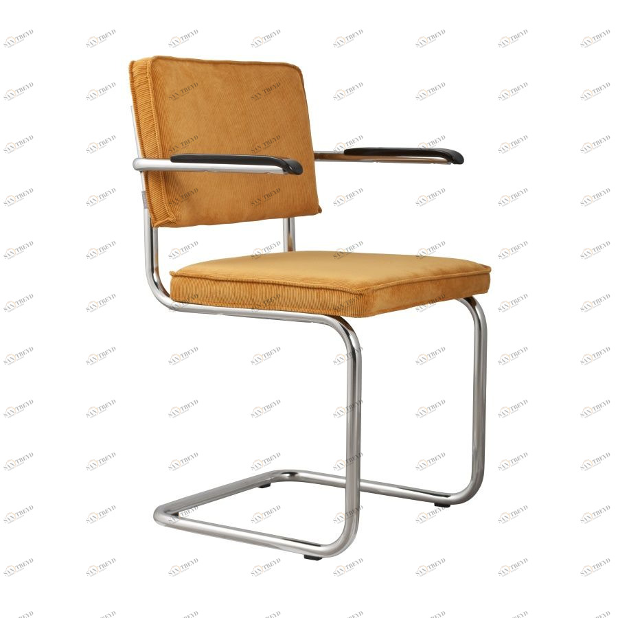 Кресло Ridge Rib желтое Zuiver 1006059