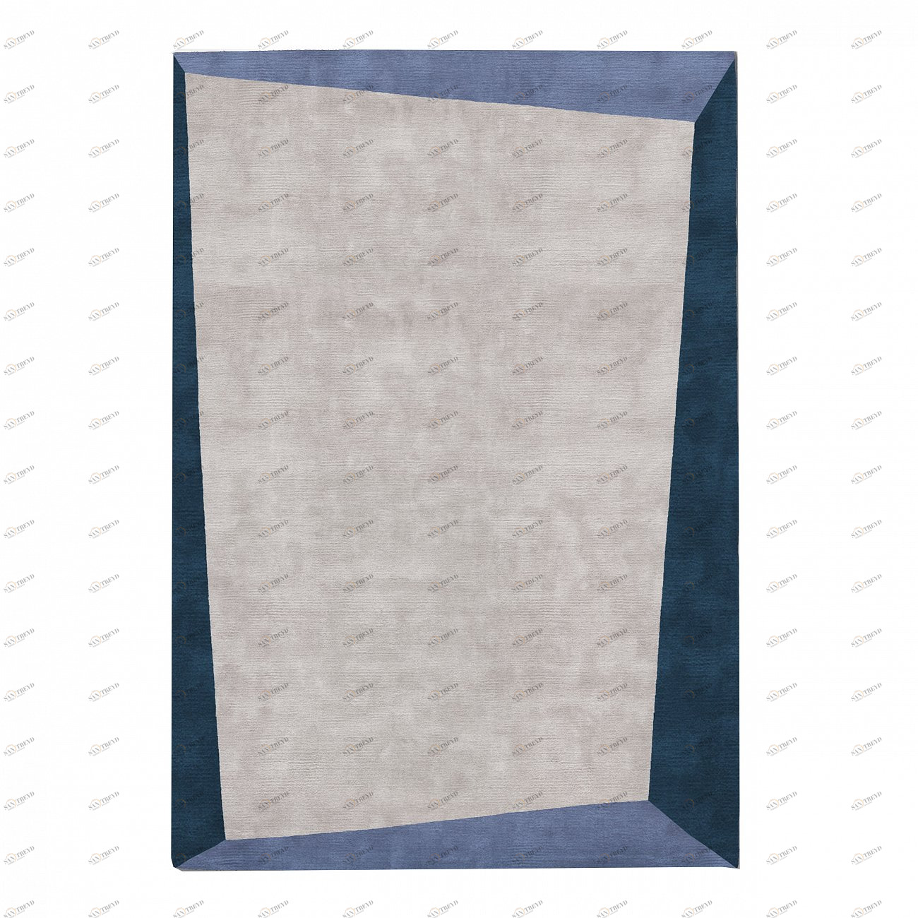 Ковер Dipped Frame Blue 120x170 серо-синий RUGBERRY ДИЗАЙНЕРСКИЕ, DIPPED FRAME 326045 Серый;синий 