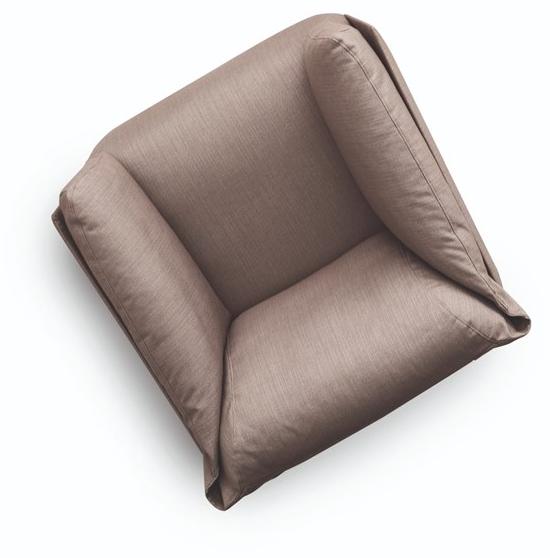 Ditre Italia Кресло на козелке из ткани с подлокотниками Kailua sun-id-1462334 - Вид №1