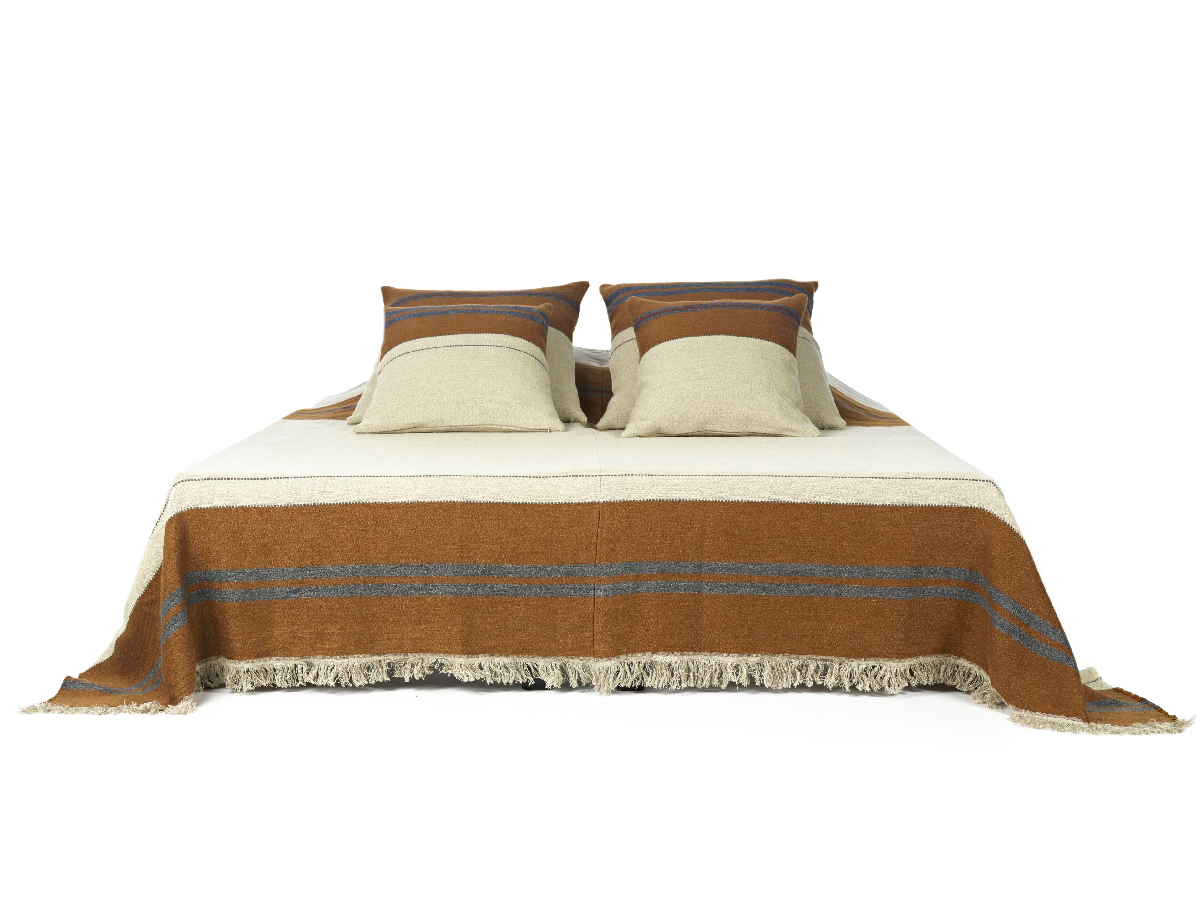 Льняное и шерстяное покрывало Libeco Home The Highland Stripe ARCH-00003474