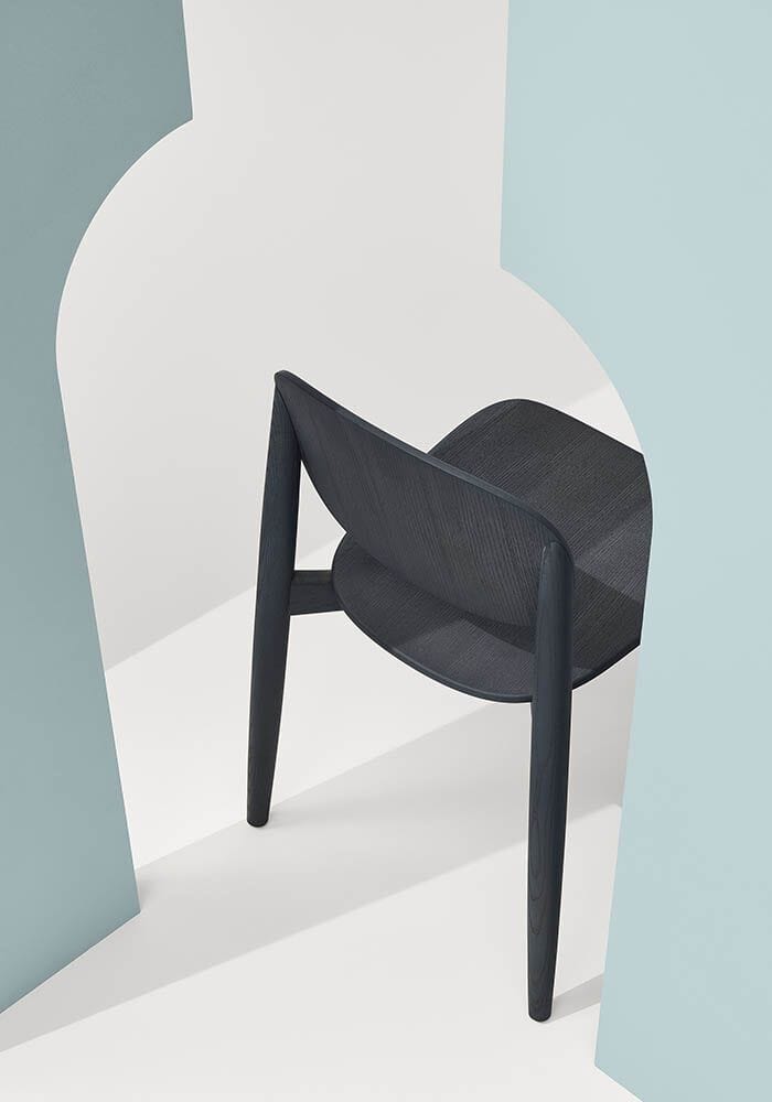 Штабелируемый стул из ткани и дерева Infiniti Harmo ARCH-00076544 - Вид №2