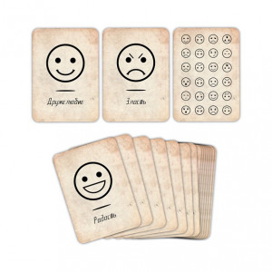 05PB019 Игра настольная Набор карт Эмоции и состояния 7 х 10 х 2 см Пандора Бокс Студио