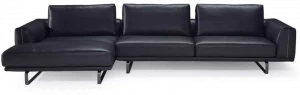 Natuzzi Кожаный диван с шезлонгом Tempo