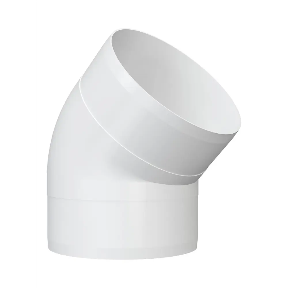 Колено круглое Fonet D100 мм 45 градусов пластик STLM-2071465