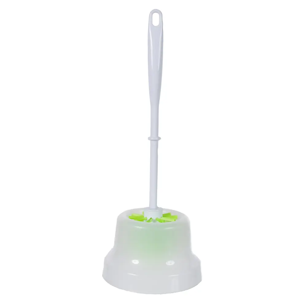 Ёршик для унитаза напольный Акор «Mini» с подставкой 35 см пластик в ассортименте STLM-2009688